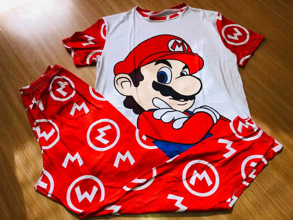 Pijama Dama Mario Bros Talla L/xl