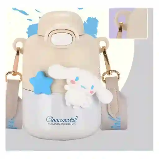 Termo Botilito Kawaii Anime Cinnamoroll De Acero Inoxidable