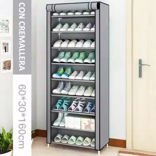 Organizador De Zapatos Armable Zapatera De 9 Niveles Tipo Funda