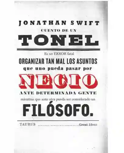 Cuento De Un Tonel Jonathan Swift, De Segunda Mano Como Nuevo