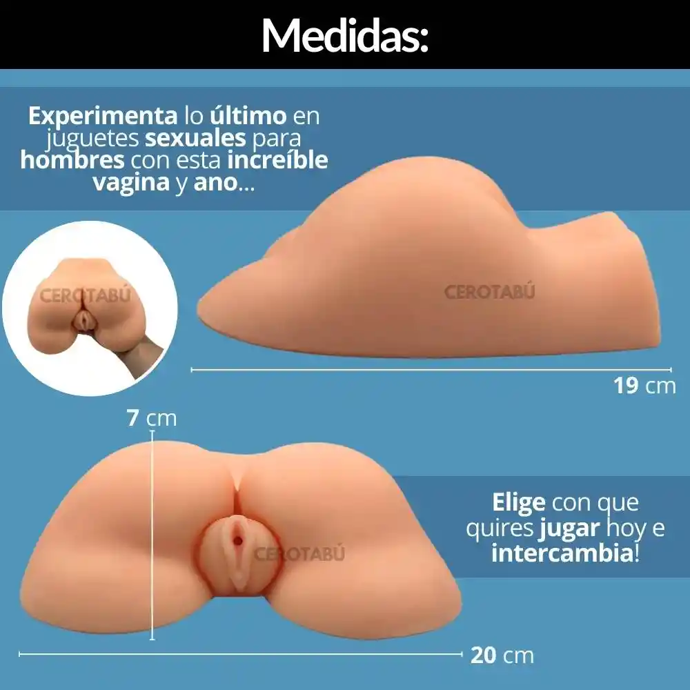 Vibrador Vagina Y Ano Realista 4d Masturbador Masculino