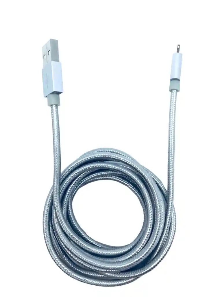 Cable Lightning En Nylon Trenzado De 2 M X-doria En Plata