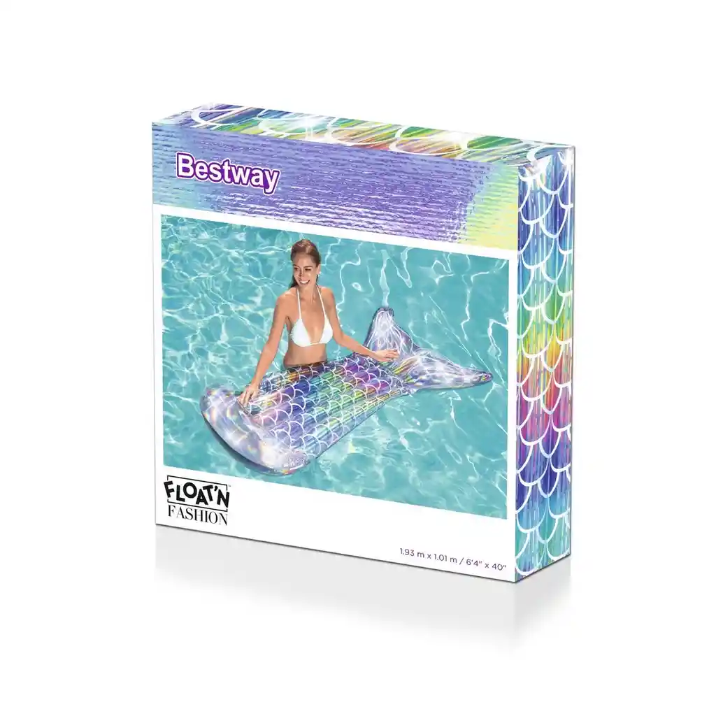 Flotador Piscina Cola Sirena Bestway Tornasol 43413