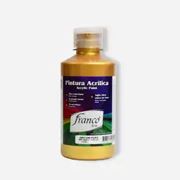 Franco Arte Pintura Acrilica - 250ml, Oro 24k Puro