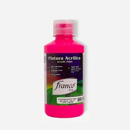 Franco Arte Pintura Acrilica - 250ml, Pink Fluorescente