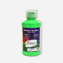 Franco Arte Pintura Acrilica - 250ml, Verde Fluorescente