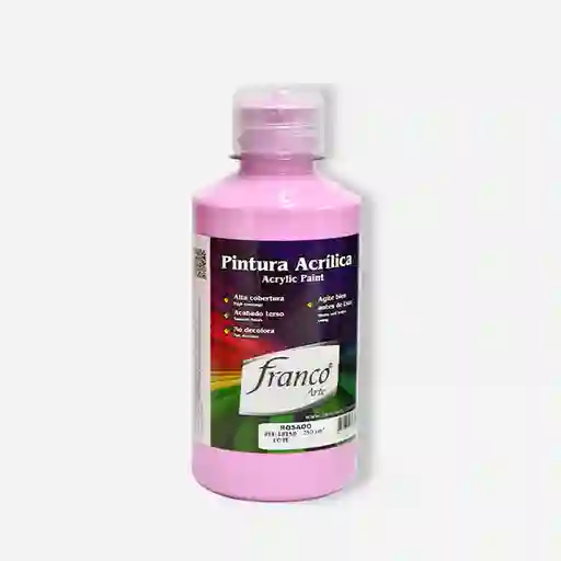 Franco Arte Pintura Acrilica - 250ml, Rosado