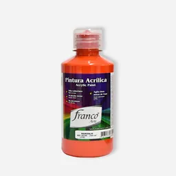 Franco Arte Pintura Acrilica - 250ml, Naranja