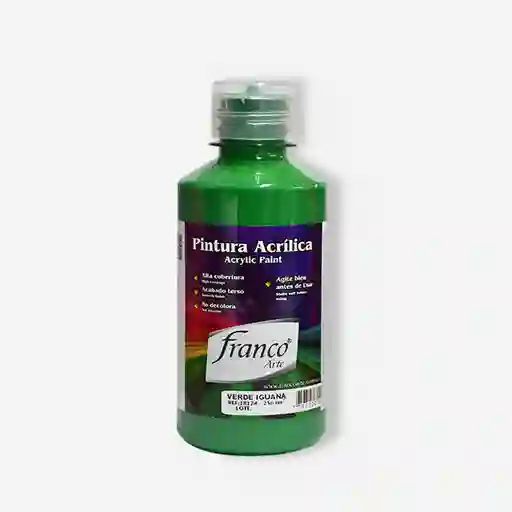 Franco Arte Pintura Acrilica - 250ml, Verde Iguana