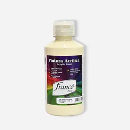 Franco Arte Pintura Acrilica - 250ml, Blanco Luna