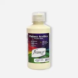 Franco Arte Pintura Acrilica - 250ml, Blanco Luna