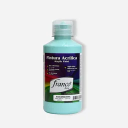 Franco Arte Pintura Acrilica - 250ml, Aguamarina