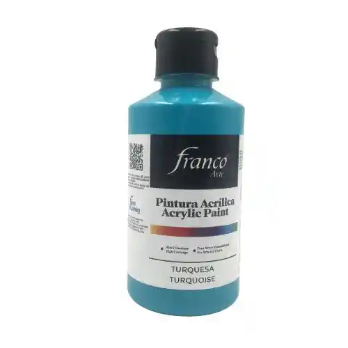 Franco Arte Pintura Acrilica - 250ml, Turquesa