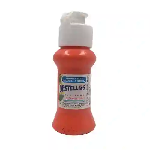 Destellos Pintura Acrilica - 60cc, Naranja