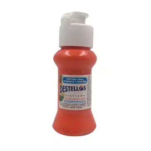 Destellos Pintura Acrilica - 60cc, Naranja