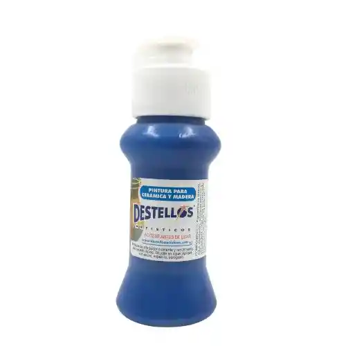 Destellos Pintura Acrilica - 60cc, Azul Primario