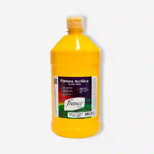 Franco Arte Pintura Acrilica - 1000ml, Amarillo