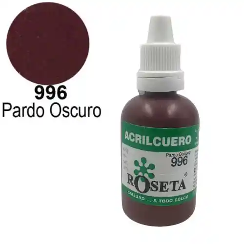 Roseta Acrilcuero - Pardo Oscuro 996