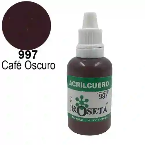 Roseta Acrilcuero - Cafe Oscuro 997