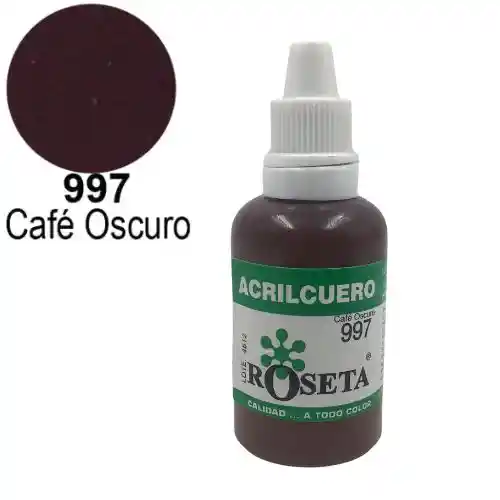 Roseta Acrilcuero - Cafe Oscuro 997