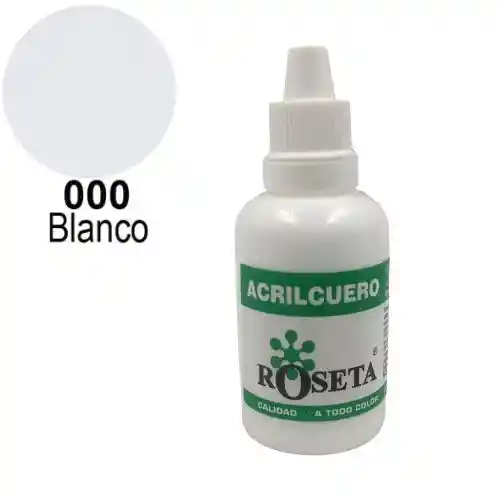 Roseta Acrilcuero - Blanco 000