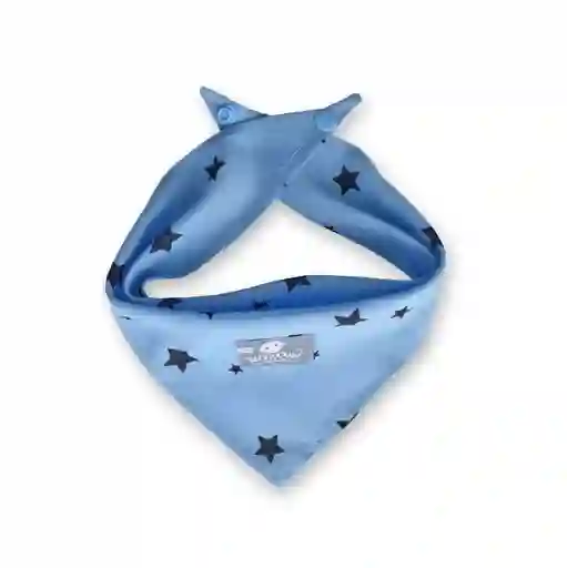 Pañoleta Xl Celeste Estrellas Azules