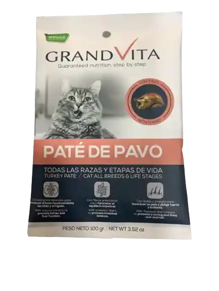 Grand Vita Pate De Pavo 100 Grs (gato)