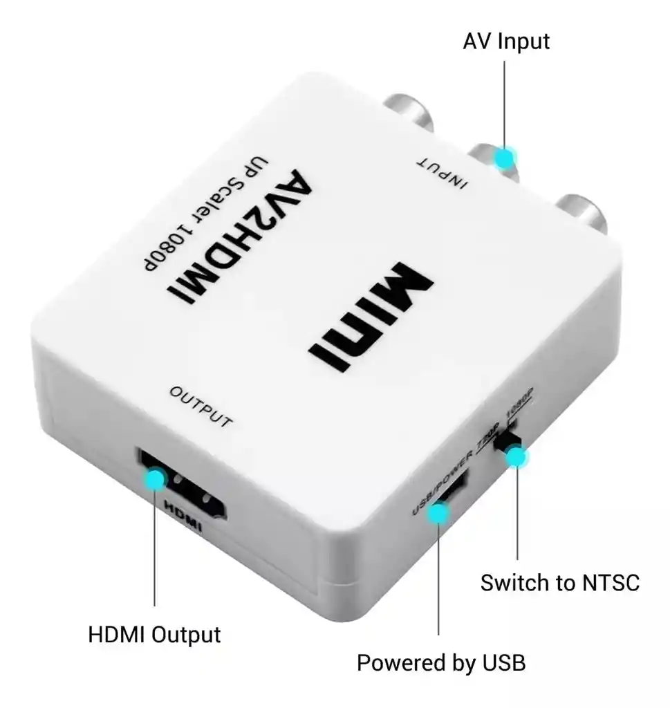 Adaptador Convertidor De Hdmi A Ayv