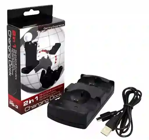 Cargador Base De Carga Doble Para Control Ps3 Compatible Para Copia Y Original