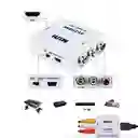 Convertidor Rca A Hdmi Adaptador 1080p Hdmi Audio Av Cvbs Hd