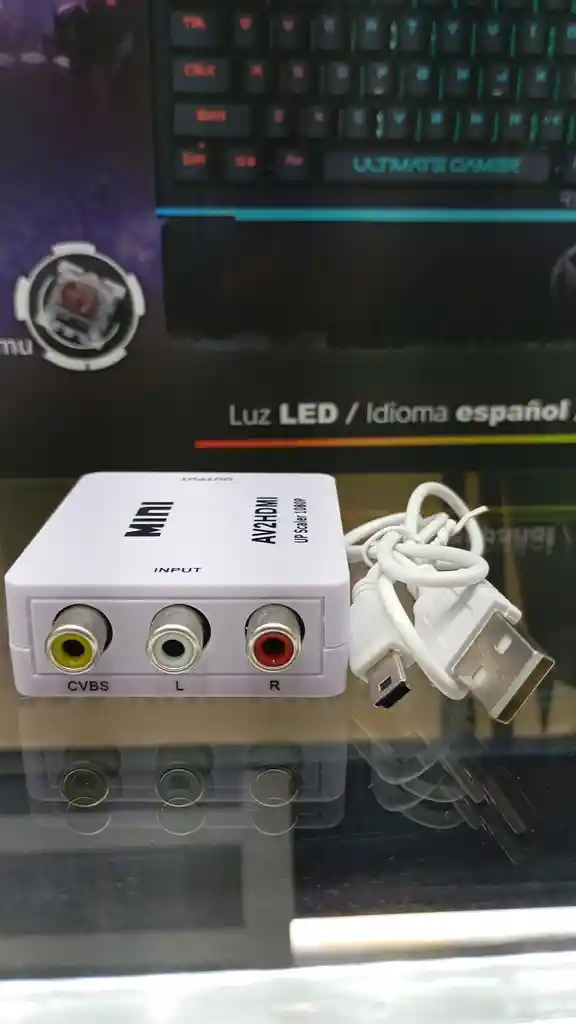 Convertidor Rca A Hdmi Adaptador 1080p Hdmi Audio Av Cvbs Hd