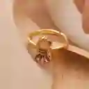 Anillo Rapunzel En Covergold + Cofre Rosa