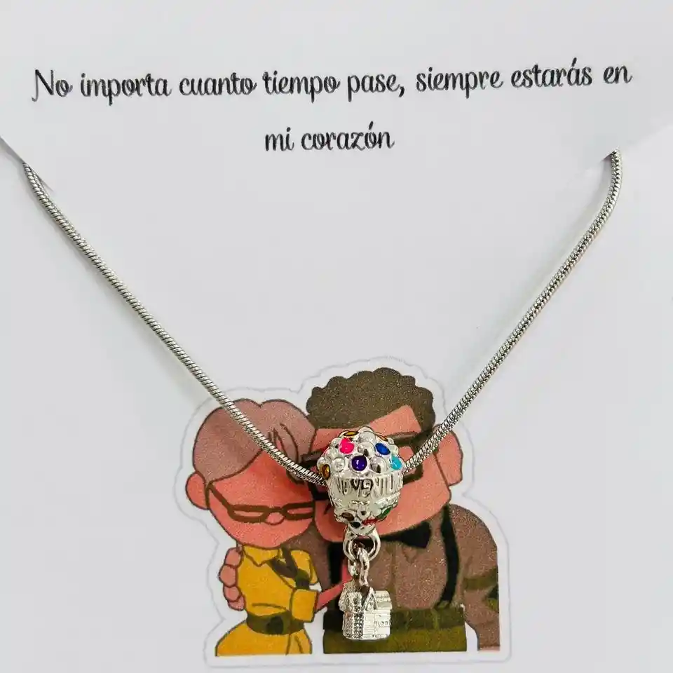 Collar Up + Cofre De Joyería Rosa