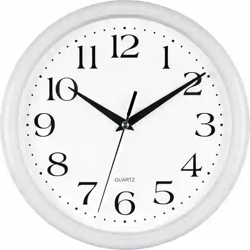 Reloj De Pared Blanco Decorativo Moderno Caropa 40´´