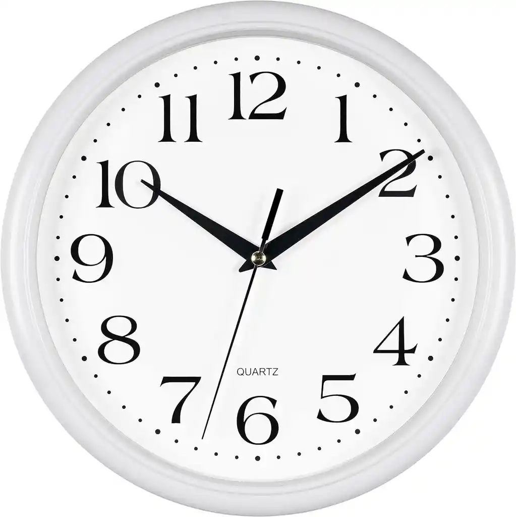 Reloj De Pared Blanco Decorativo Moderno Caropa 40´´