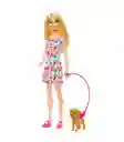 Muñeca Barbie Perrito En Silla De Ruedas.