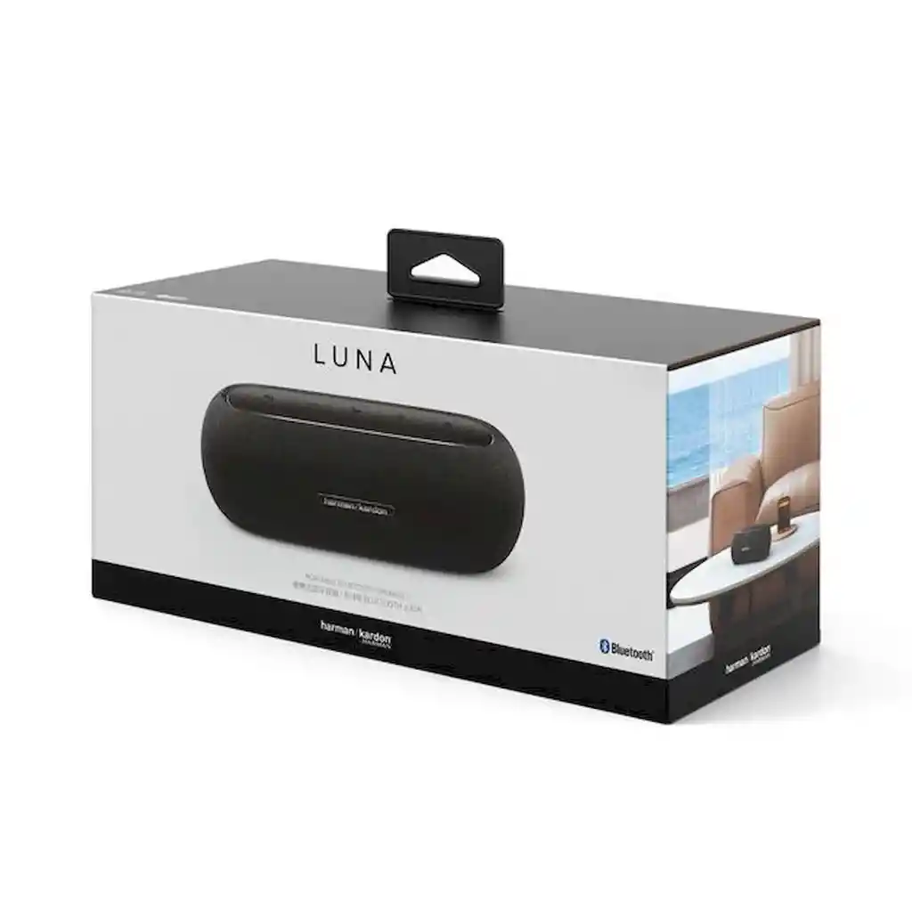 Parlante Harman Kardon Luna Portatil 40w 12horas Impermeable - Negro