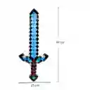 Espada Minecraft De Diamante 60 Cm Inflable Juguete Niños