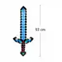 Espada Minecraft De Diamante 93cm Inflable Juguete Niños