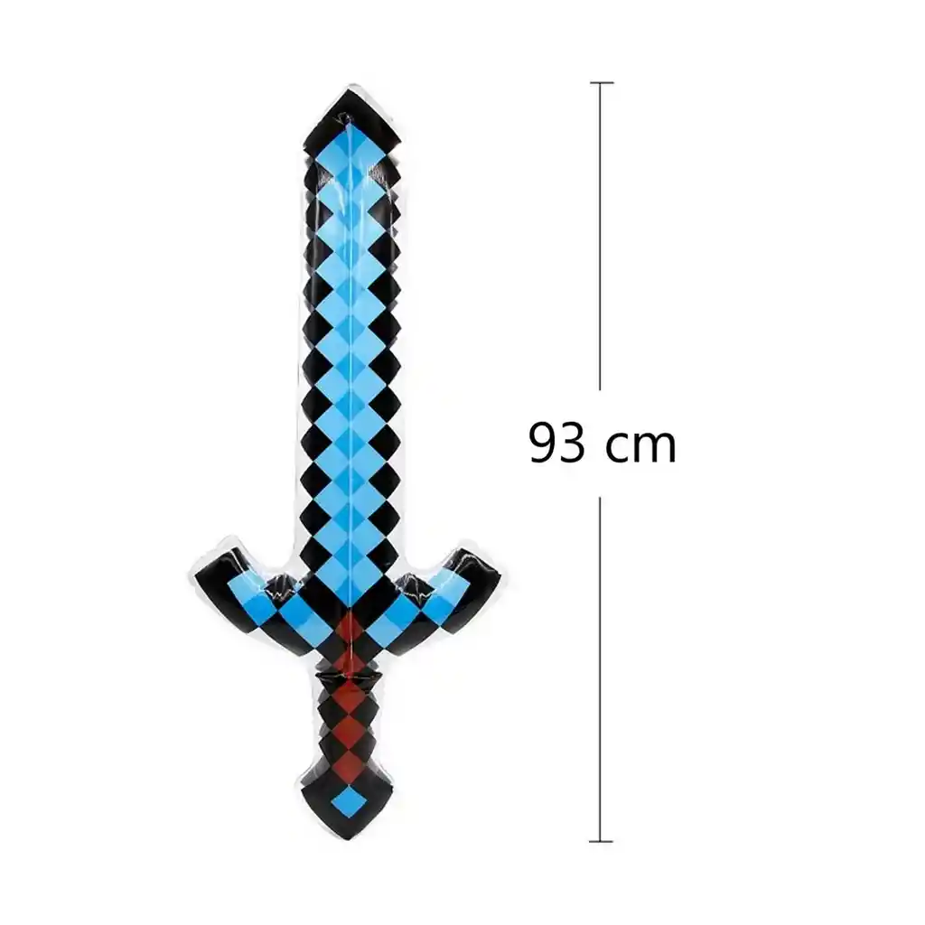 Espada Minecraft De Diamante 93cm Inflable Juguete Niños