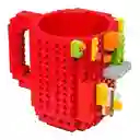 Mug Vaso Armatodotipo Lego Color Rojo