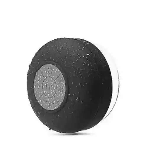 Parlante Bluetooth Resistente Al Agua Manos Libres Para Baño Color Negro