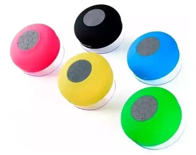 Parlante Bluetooth Resistente Al Agua Manos Libres Para Baño Color Amarillo