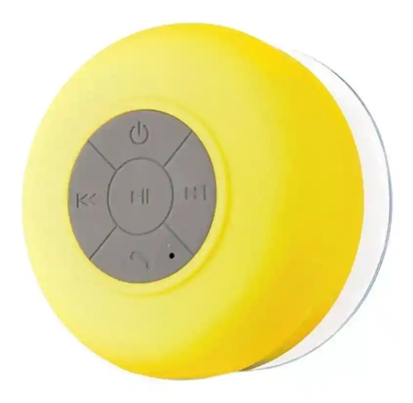 Parlante Bluetooth Resistente Al Agua Manos Libres Para Baño Color Amarillo