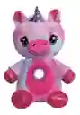 Peluche Muñeco Con Proyección De Luces Nocturnas Star Belly Unicornio Colores