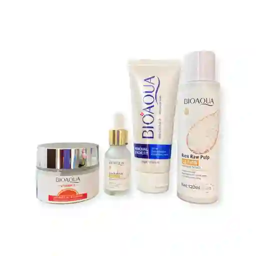 Kit Facial Hidratación Bioaqua X 4 Unds