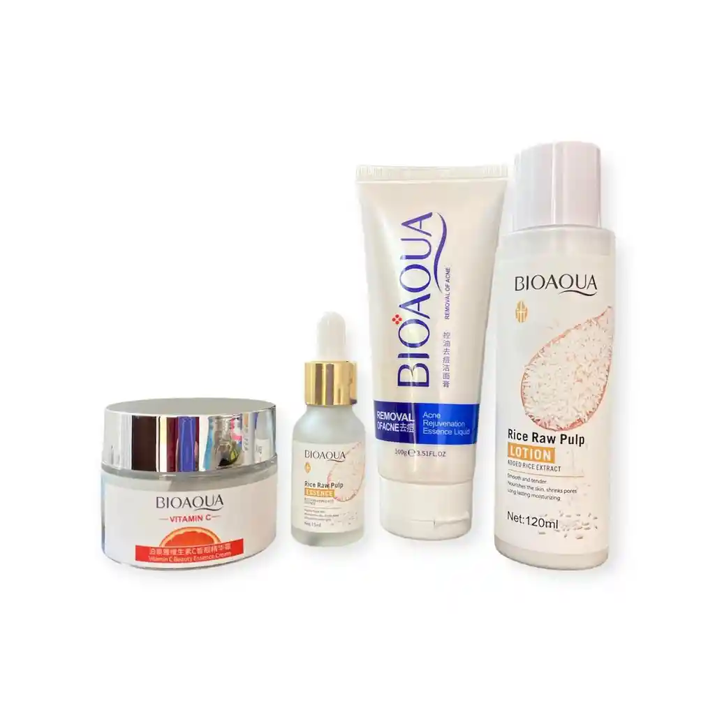 Kit Facial Hidratación Bioaqua X 4 Unds