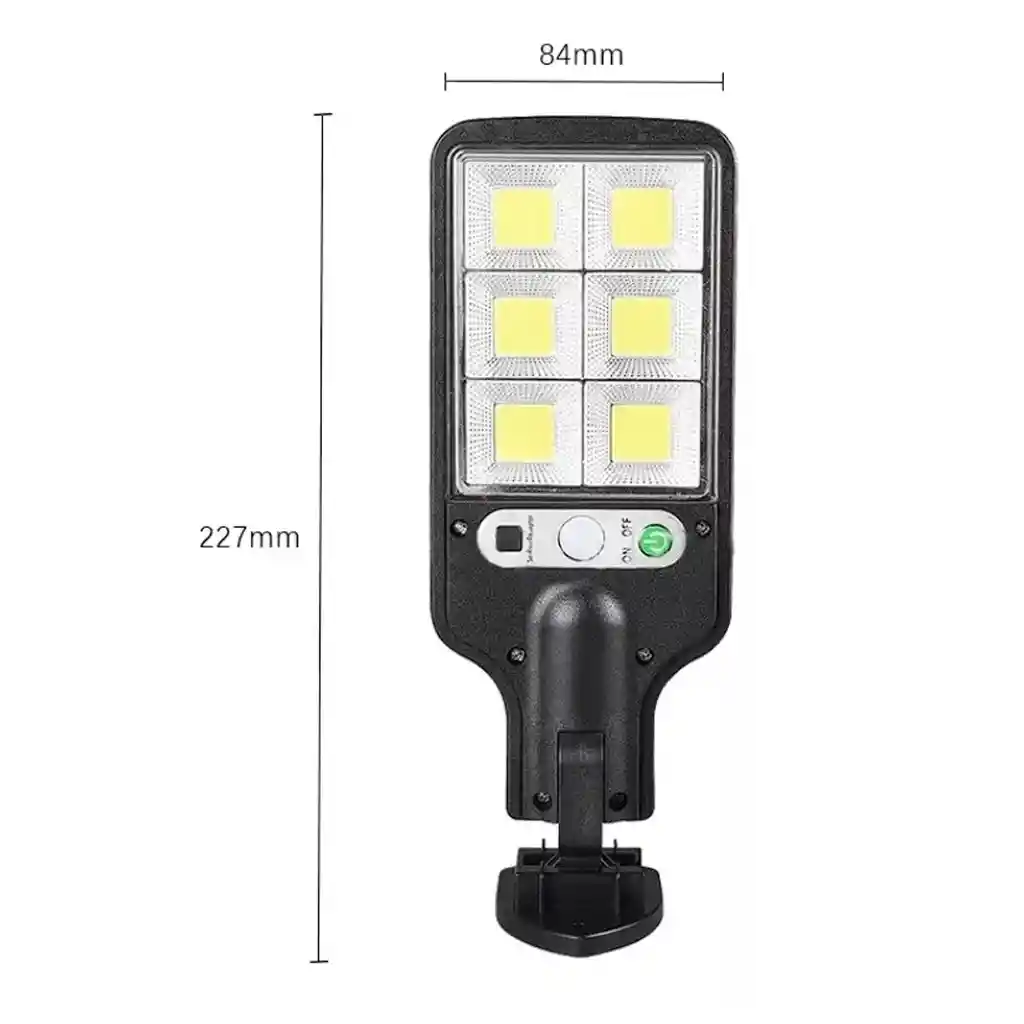 Lampara Reflector Led Con Panel Solar Exterior Con Control