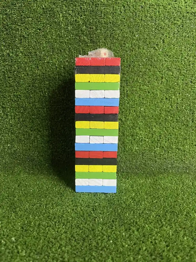 Jenga De Madera Colores | 48 Piezas