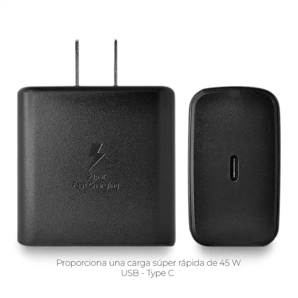 Cabezote Cargador De Pared W De Carga Rapida Tipo C De 45w Cg-17